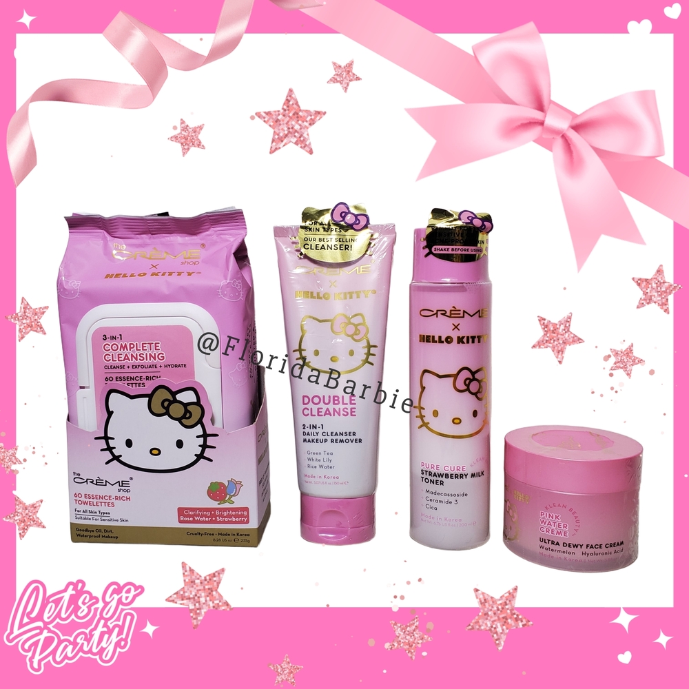 The Crème Shop × Hello Kitty Limited Edition 4pc Clean Beauty Skincare Bundle